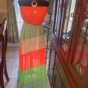Multicolored maxi